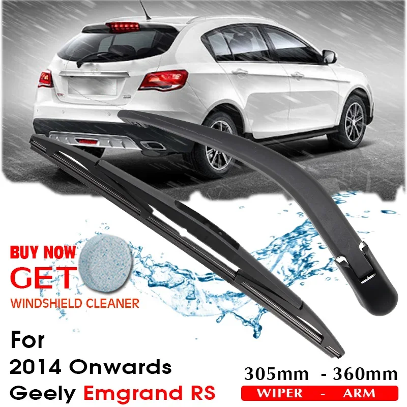 

Car Wiper Blade Rear Back Window Windscreen Windshield Wiper Auto Accessories For Geely Emgrand RS Hatchback 305mm 2014 Onwards
