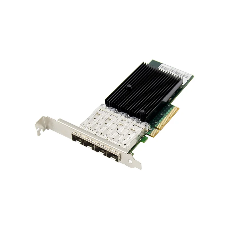 Quad-Port 10GbE SFP+ Network Card, Intel X710-DA4 Based XL710 Controller PCIe 3.0 x8 Server NIC, Support DAC/Optical