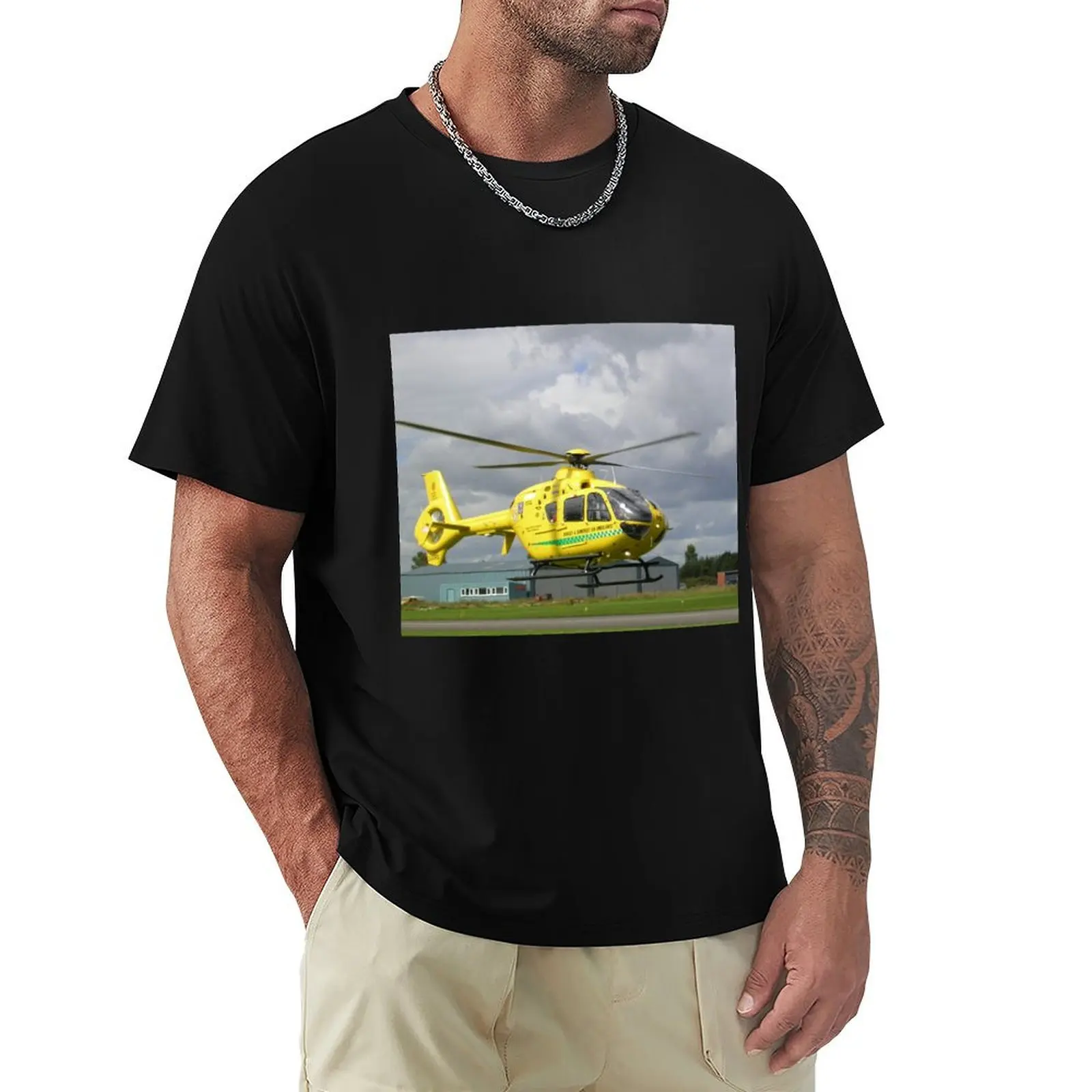 

Air Ambulance T-Shirt Plus Size Loose Short Sleeve Top