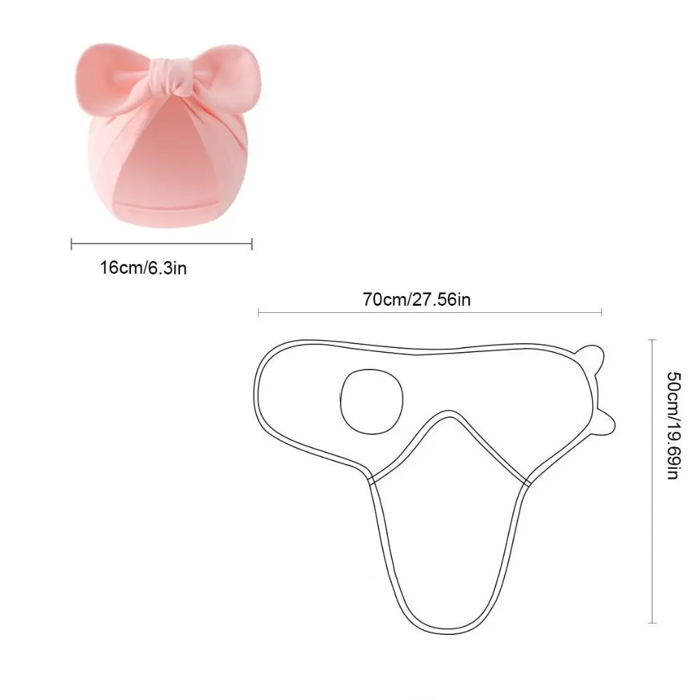 Set Topi Selimut Ikatan Simpul Bunga Bahan Ringan Selimut Fotografi Bayi Baru Lahir Kain Lembut Bernapas Selimut Bedong Bayi