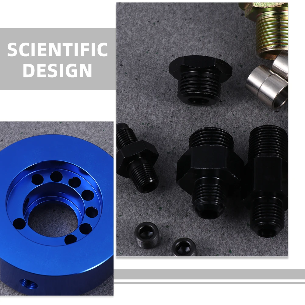 

1Set Oil Temperature Gauge Accessory Cooler Sandwich Plate Car Engine Modification Kit Durable High Performance