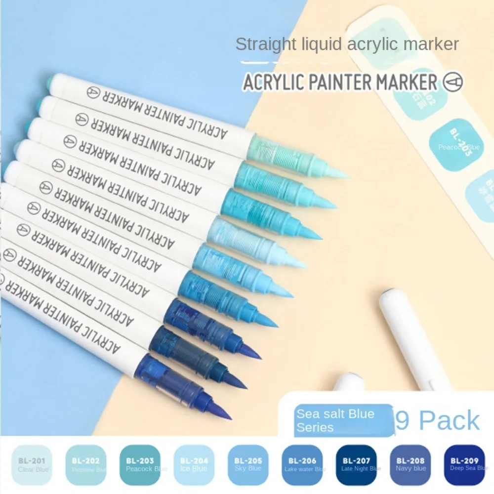 

Multifunction Fine Nib Colorful Marker Multi-purpose Erasable Drawing Pen 9 Color Portable Water Color Pens School White Board