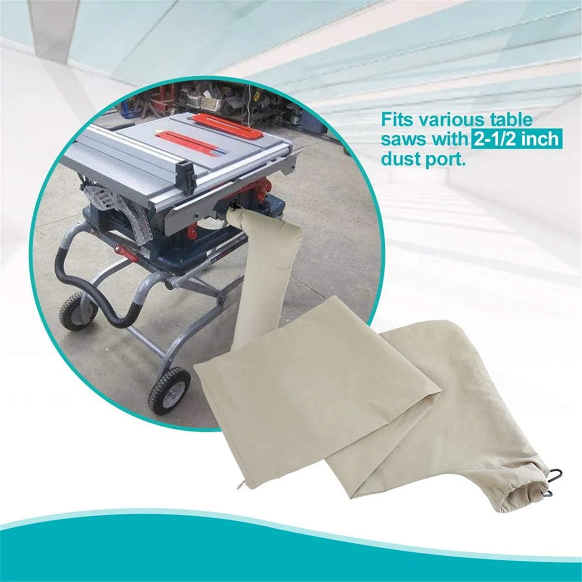 AA98 TS1004 Table Saw Dust Collector Bag for /////Porter/RIGID///Skilsaw/