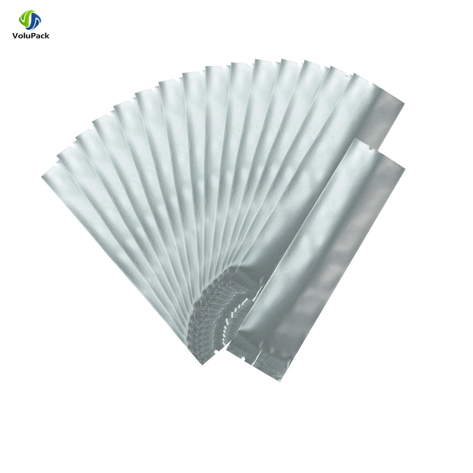 100Pcs Long Heat Seal Mylar Storage Bags