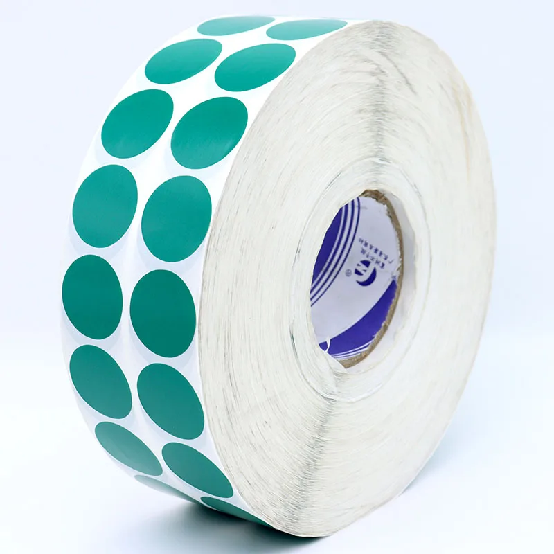 Label Pengiriman Kosong Langsung Bundar 1 Inci Label Alamat 500Pcs/Rol Kompatibel dengan Sebagian Besar Printer Desktop