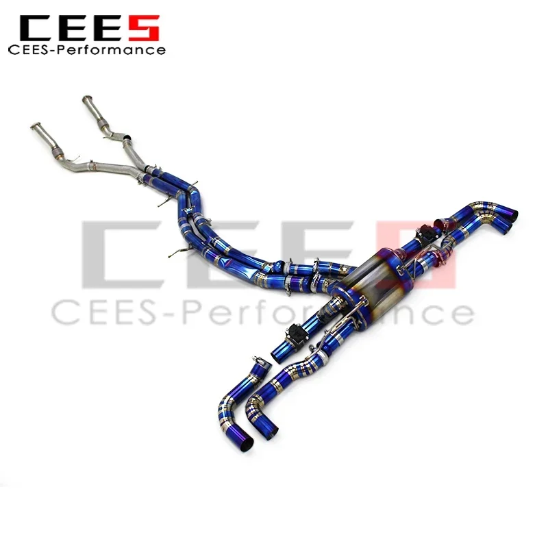 

cees Exhaust Pipe Assembly for Audi SQ8 4.0T 2018-2024 High Performance Titanium Alloy Escape Exhaust Pipe Muffler System