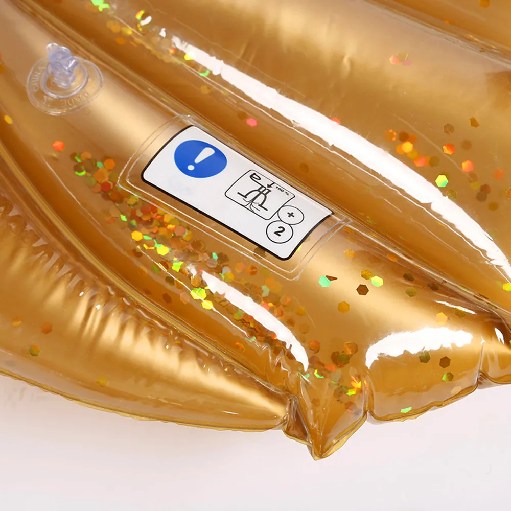 Giant Sequined Golden Butterfly Inflatable Pool Float For Adult Pool Party Toys Lying-on Air Mattress Swimming Ring Piscina
