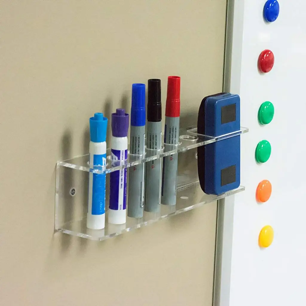 Erase Marker Holder, Pen and Eraser Holder Organizer for Whiteboard, Wall