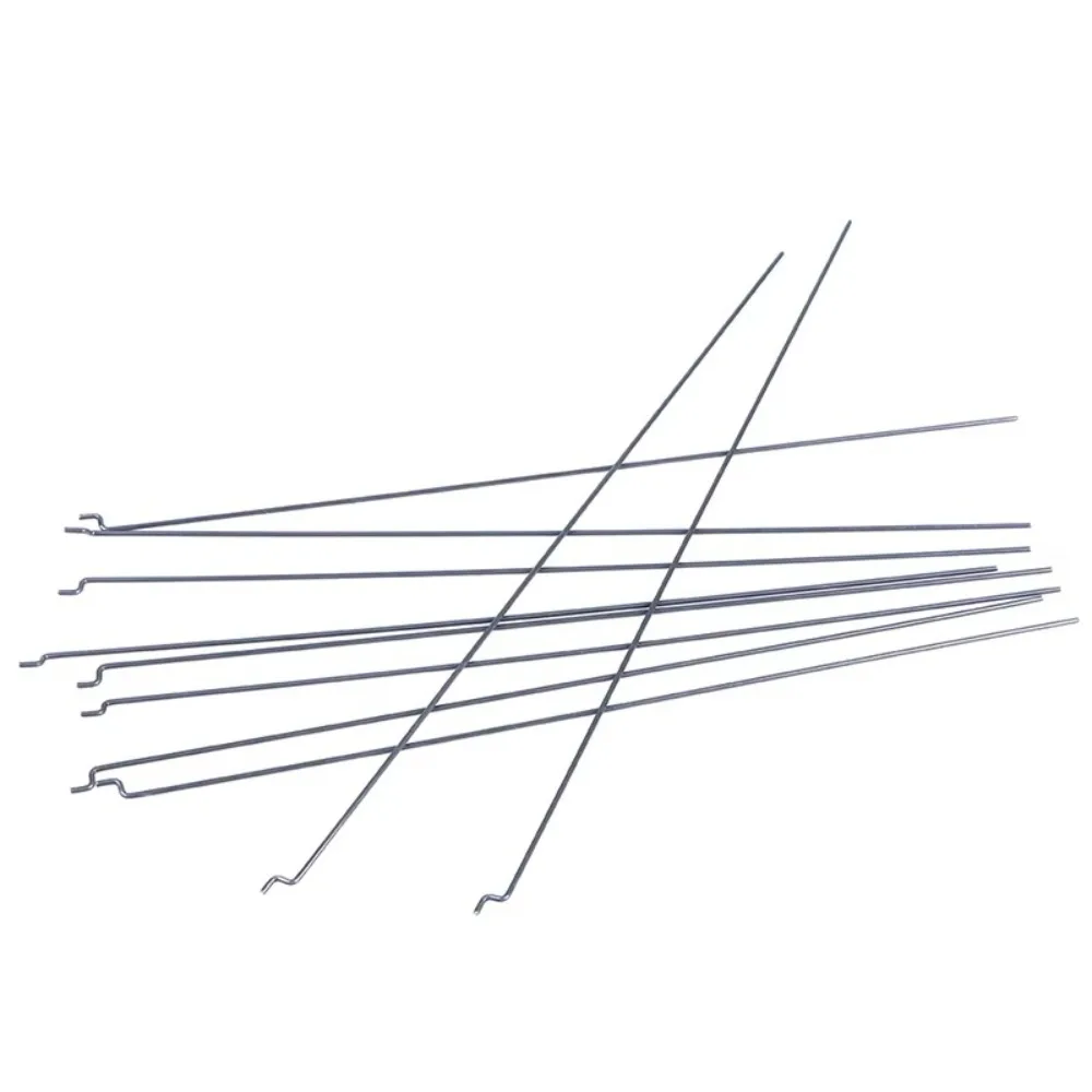 20pcs Reusable Z-type Steering Gear Lever Metal Dia 1.2mm Pull Rod RC Plane Accessories Length 20cm Servo Lever