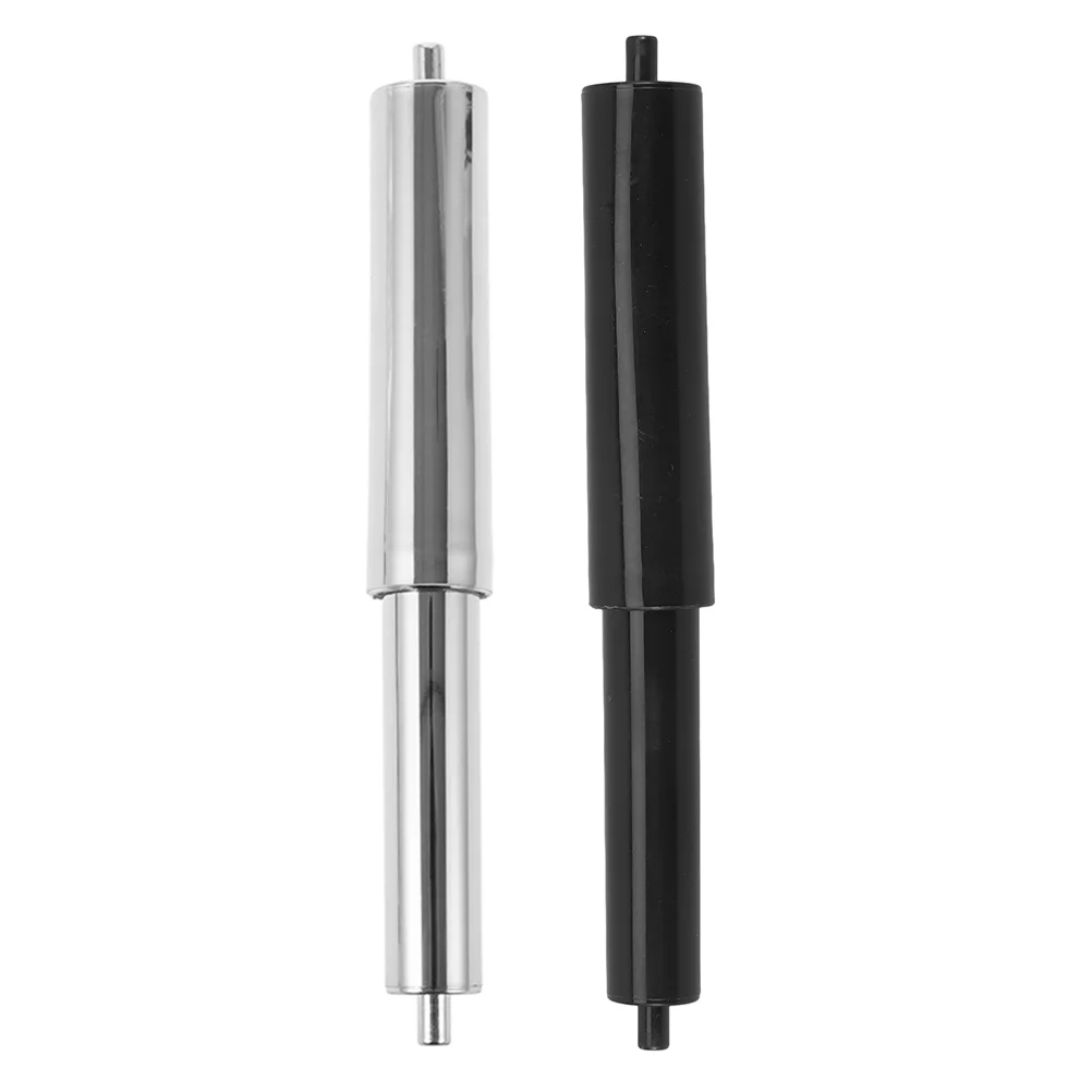 

2 Pcs Paper Towel Holder Accessories Tissue for Bathroom Black Toilet Recessed in Matte Replacement Roller Chrome Stand up
