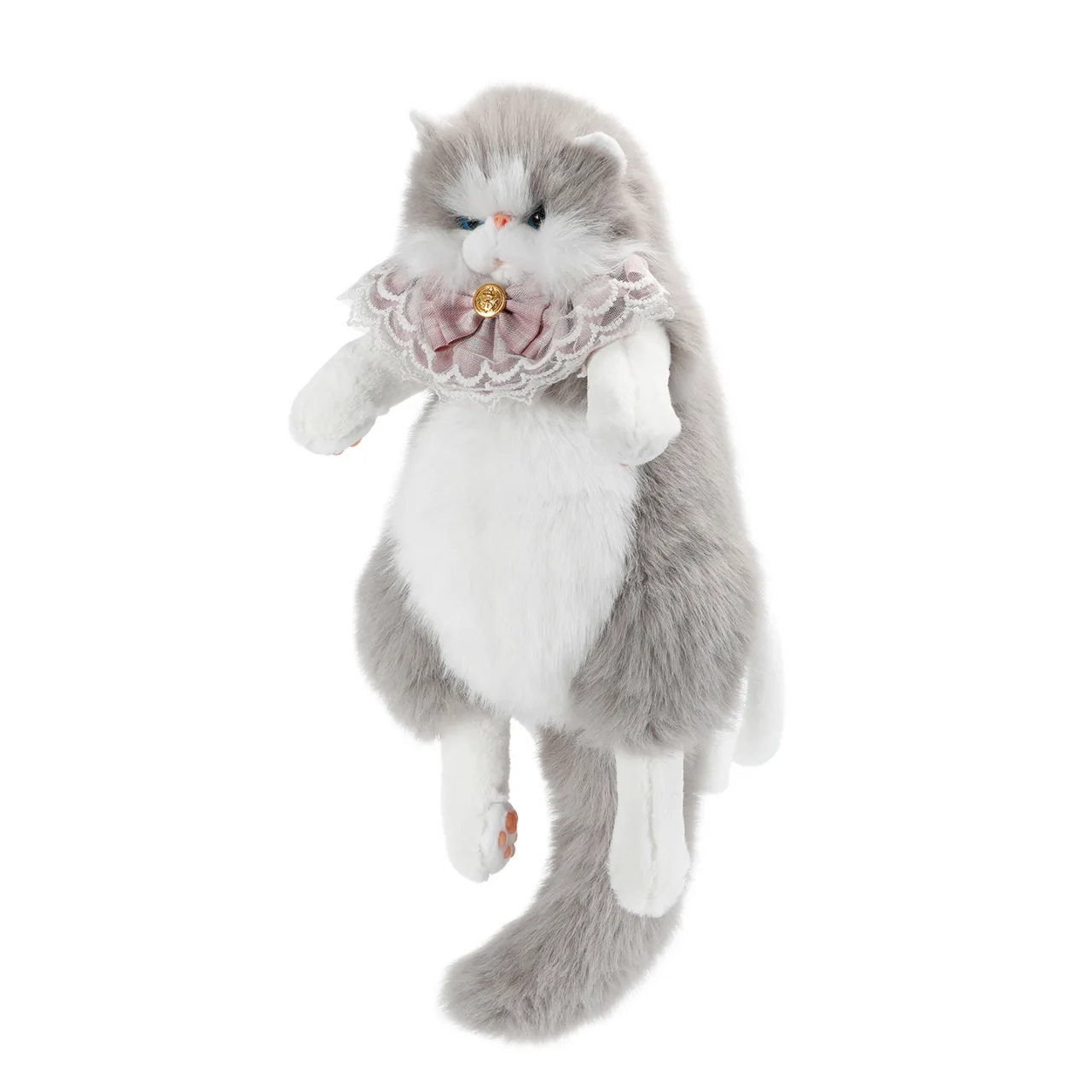 Cute Cat Shaped Backpacks Harajuku Ragdoll Shoulder Bags for Women Fluffy Plush Doll Backpacks for Girls Funny Purses Women Bag view 5