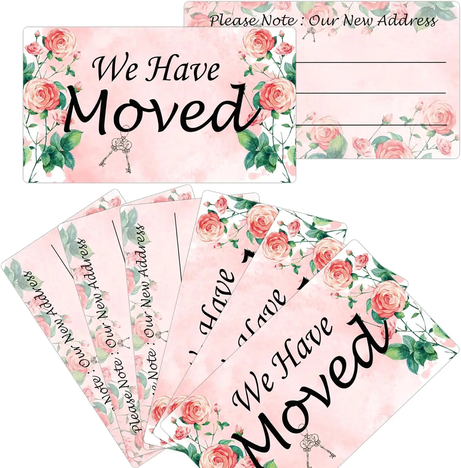 3.5*2 inch Change of New Address Moving Announcements Real Estate Home Postcard New Address Note Cards