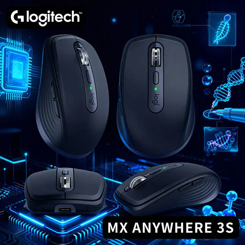 

New Logitech MX Anywhere 3S, Works on Glass & Other Surfaces, Silent Magnetic Click, 8K DPI Sensor