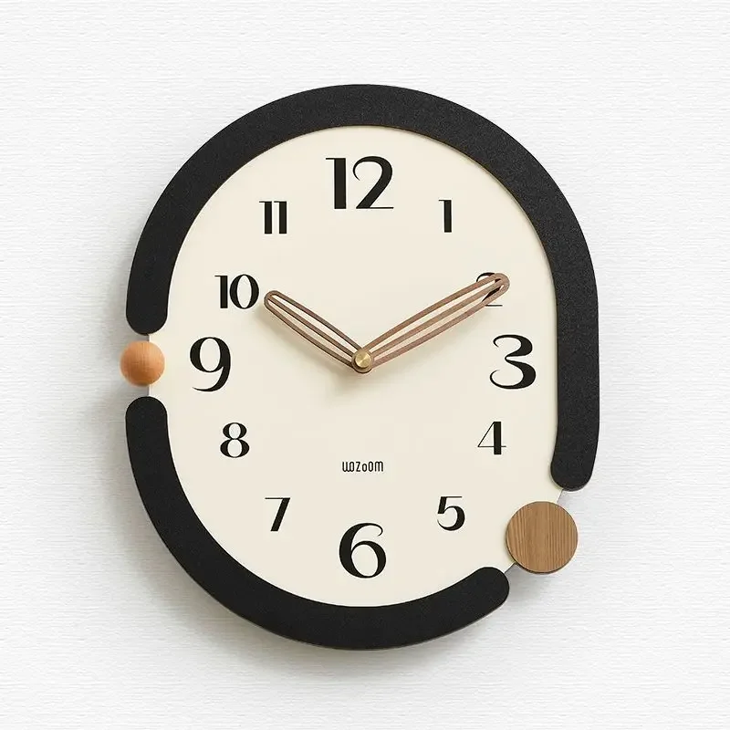 

Silent Creamy Fashionable Modern Design Wall Clock Simple Creative for Living Room Dining Room Fresh Modern Home Wall Decoration