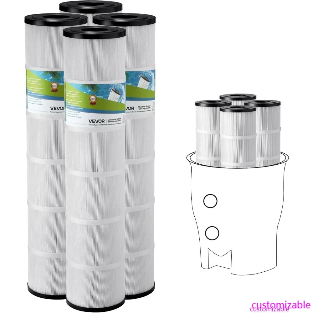 فلتر حوض السباحة متوافق مع Pentair CCP520، R173578، PCC130، Ultral-A7، Unicel C-7472، Filbur FC-1978، FC-6475