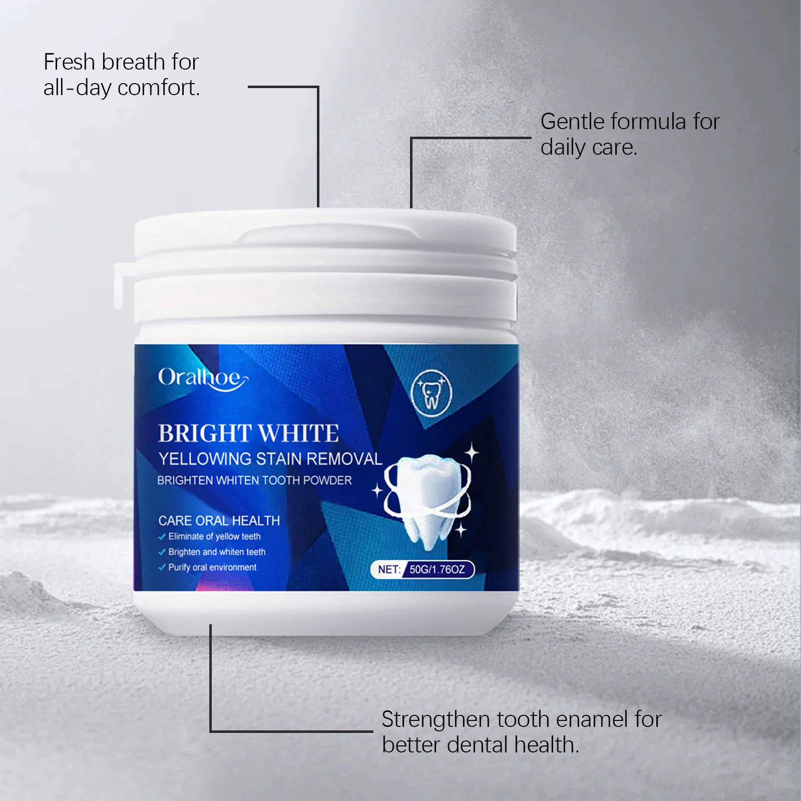Hydroxyapatite Toothpaste Dental Calculus Remover Improve Bad Breath Prevent Caries Mint Fresh Breath Teeth Whitening Powder