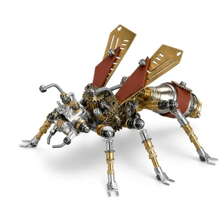 

Adult 3D Metal Puzzle for DIY assembly, stainless steel punk insect model set, matte black finish, precision-engineered mechani