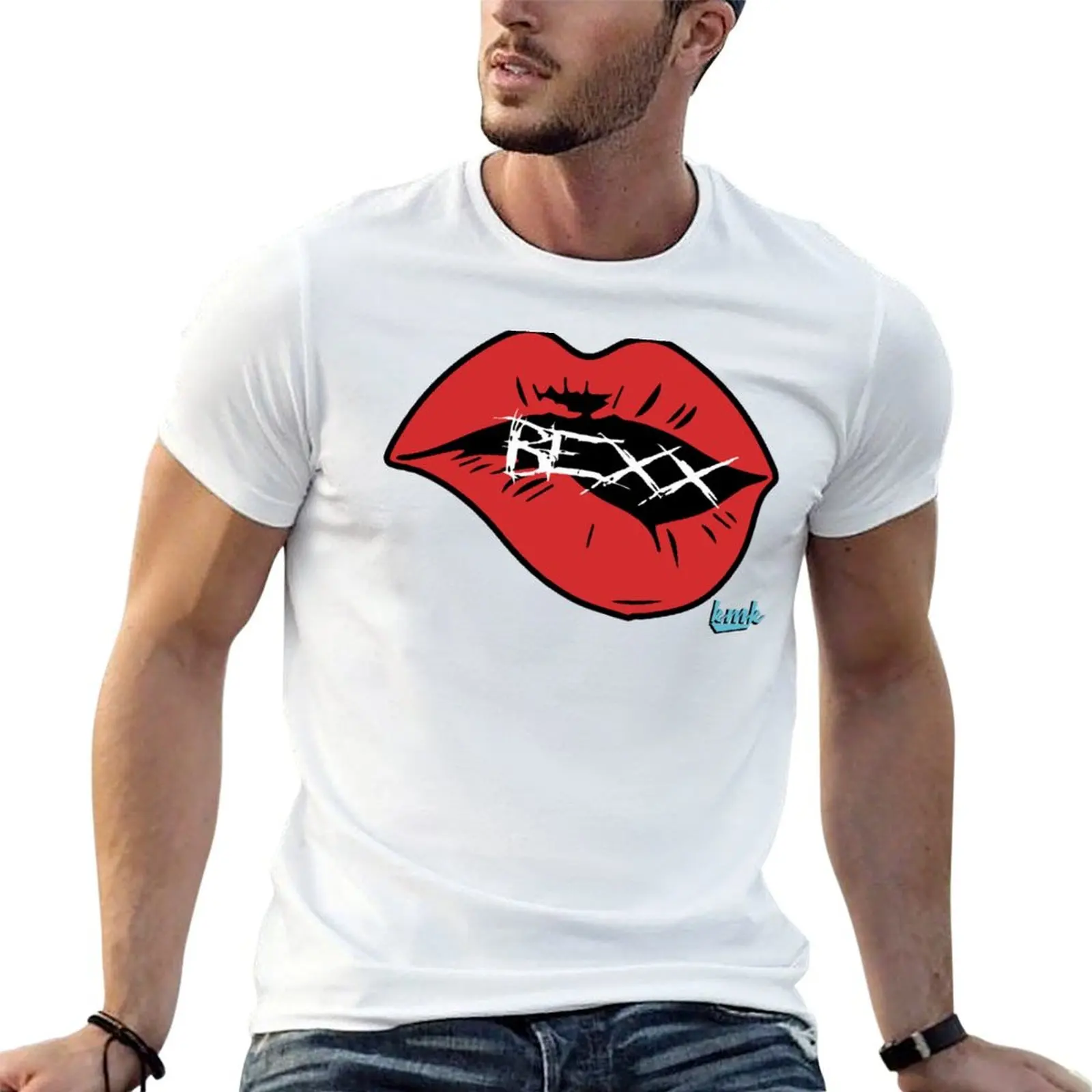Kallmekris Merch Kallmekris Bexx Red Lips T-Shirt vintage anime shirt Louboutins black t shirts for men