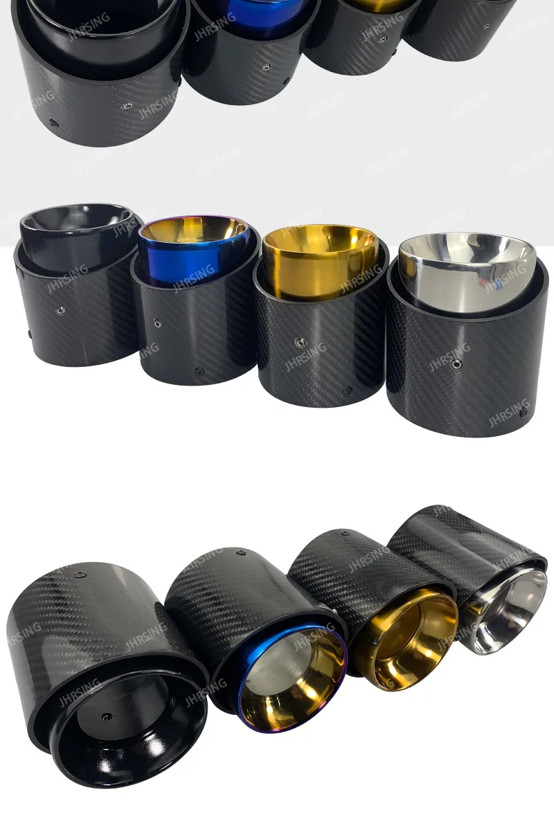 OHNE LOGO Kohlefaser-Auspuffblenden für Mini, passend für R55 R56 R57 R58 R59 R60 R61 F54 F55 F56 F57 F60 Mini Cooper – Detail 9