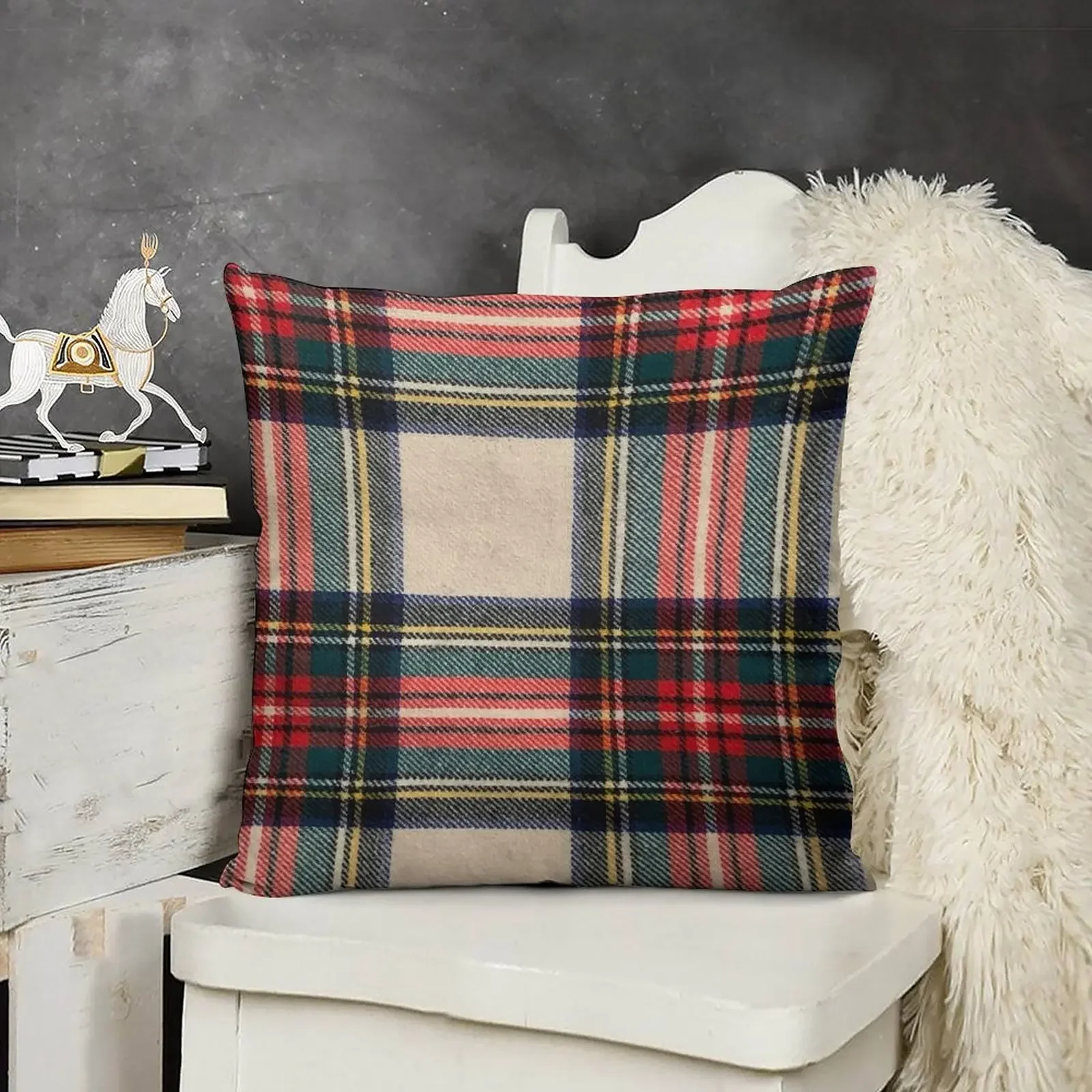 

Stewart Dress Tartan - pattern Throw Pillow autumn pillowcase Christmas Cushion For Home pillow