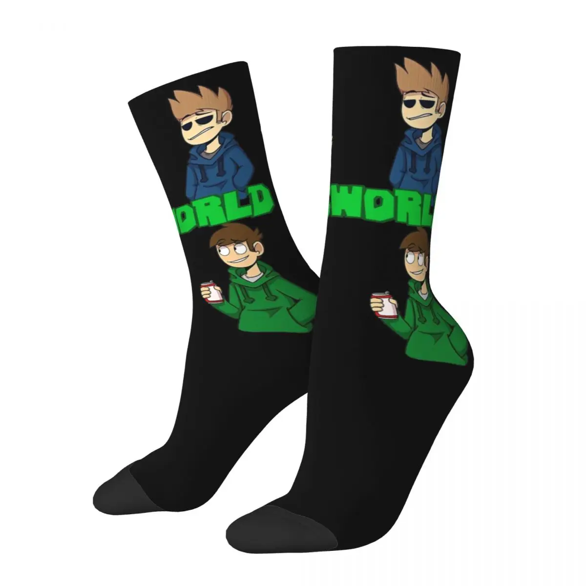 

Eddsworld Anime Cartoon Socks for Women Men Merch All Seasons Super Soft Middle Tube Socks Sweat Absorbing