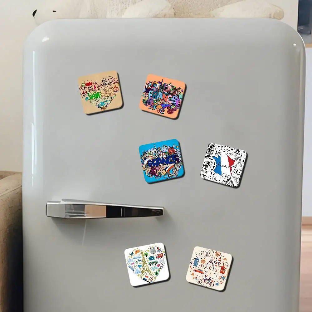 Wunderschöne Kühlschrankmagnete mit französischer Ästhetik, niedliche Cartoon-Magnete, kreative Geschenke zur Dekoration.