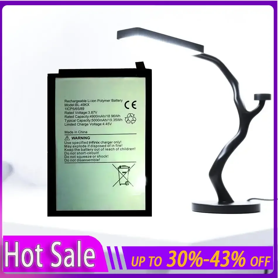 

Аккумулятор мобильного телефона BL-49KX 5000 мАч для Infinix Note 12I X6819, Note 12Pro 5G, Hot 8 9 Hot8 Hot9 11 X663 12