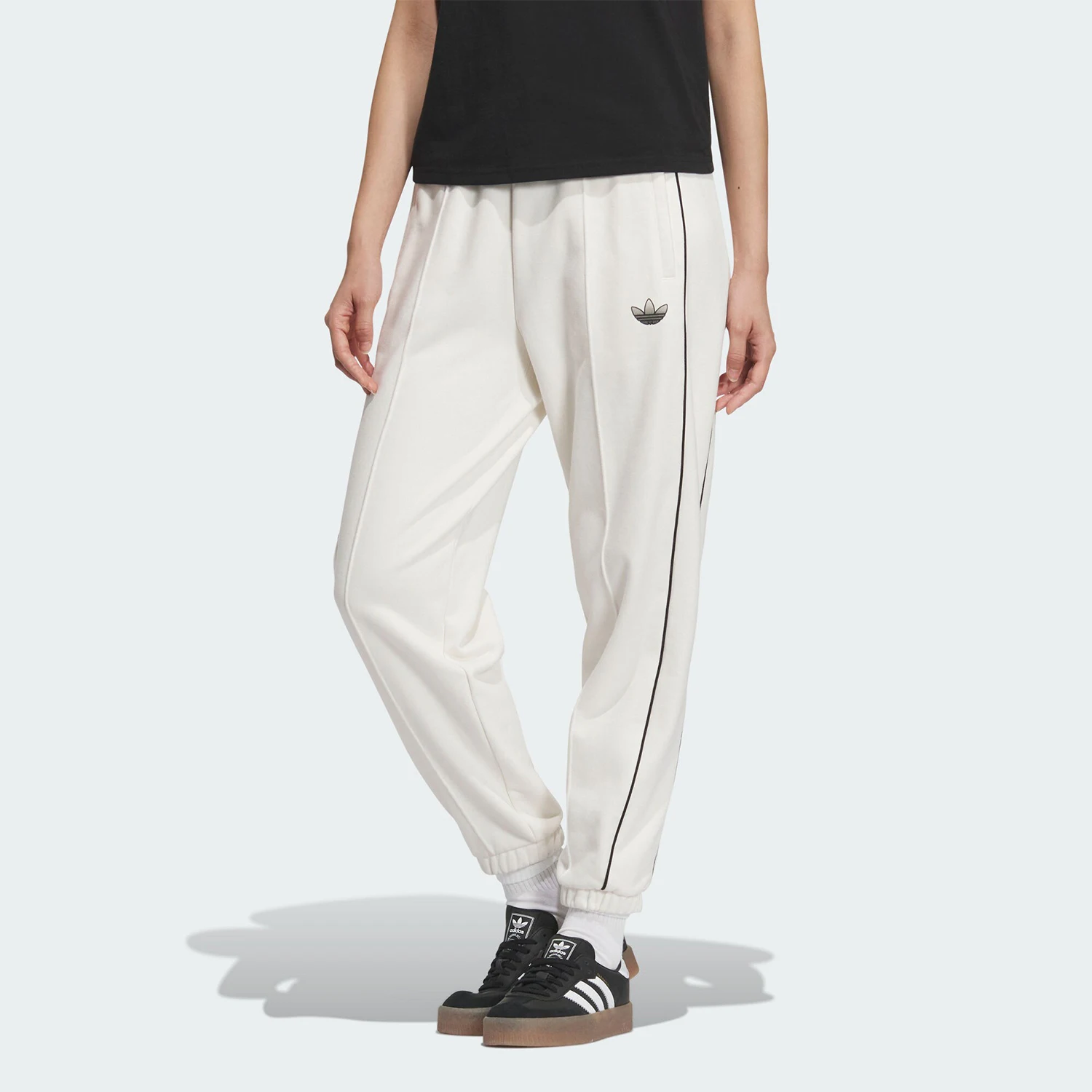 Adidas Genuine Three Stripes Women's Snake Year New Year Knit Sport Pants JZ4384