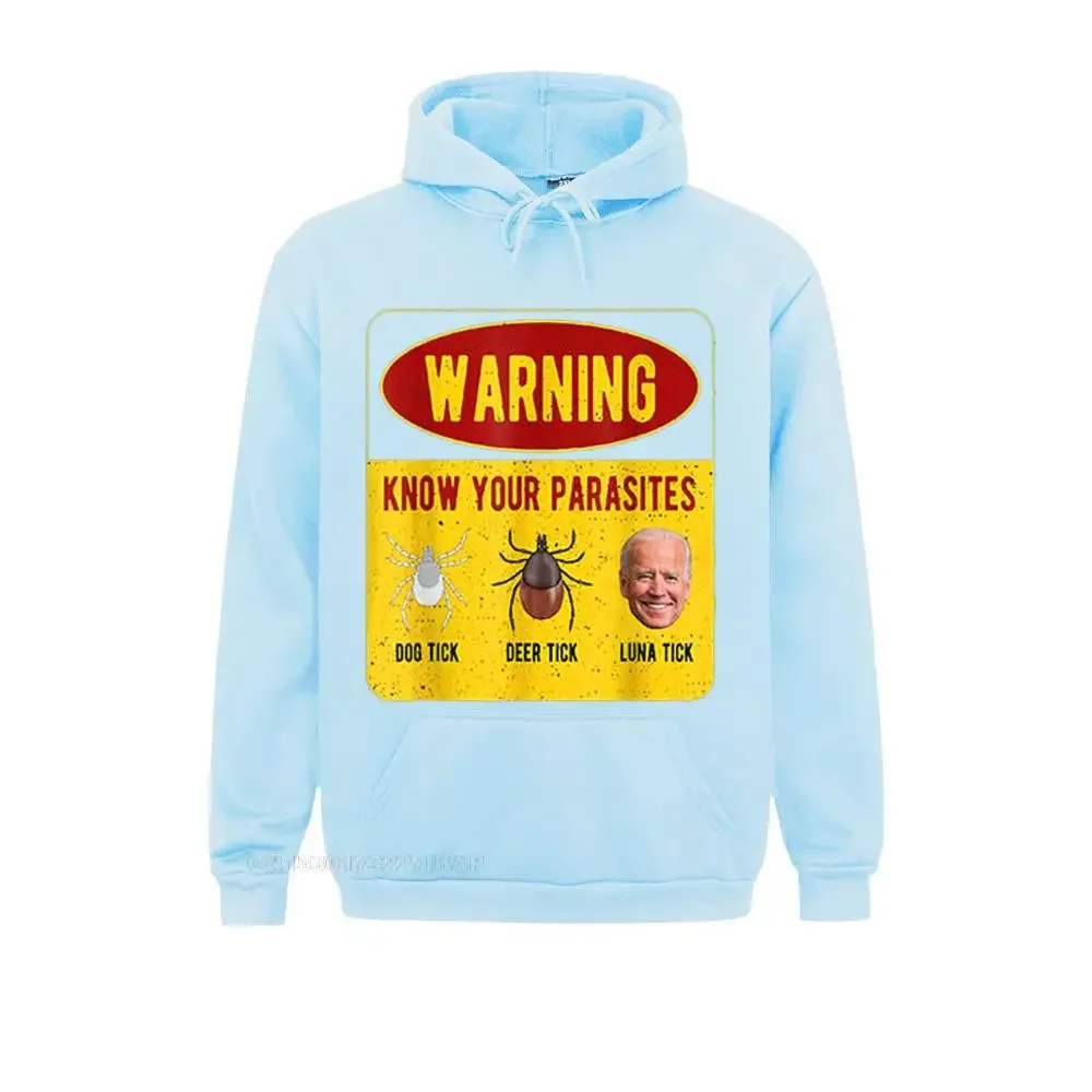 Know your parasites Joe Biden Hoodie Vintage Hoodies Hot Sale Long Sleeve Adult Sweatshirts Unique Father Day Hoods