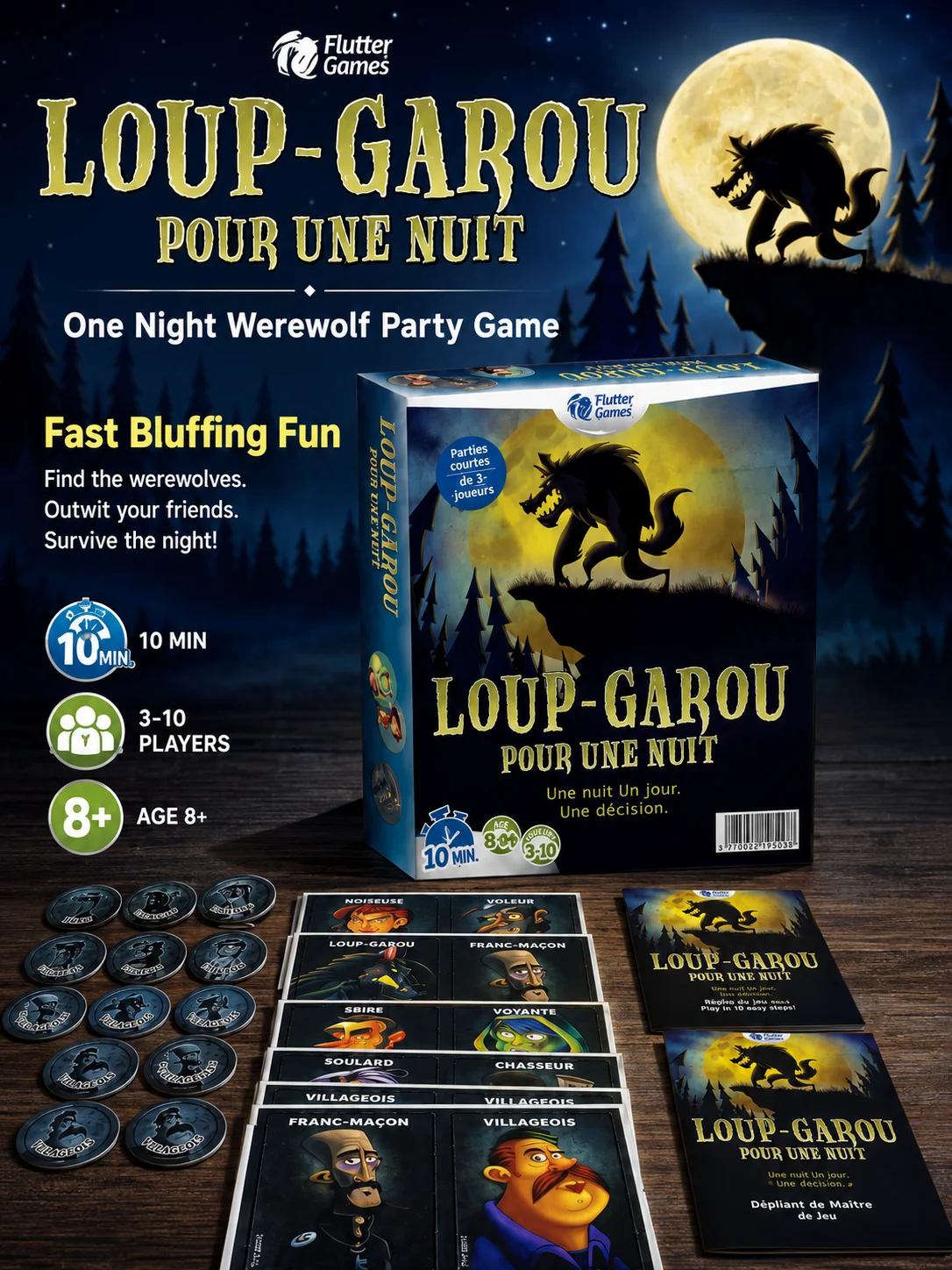 Jogo de Cartas Werewolf em Fra - Play Friends Party Games avaliação e preço