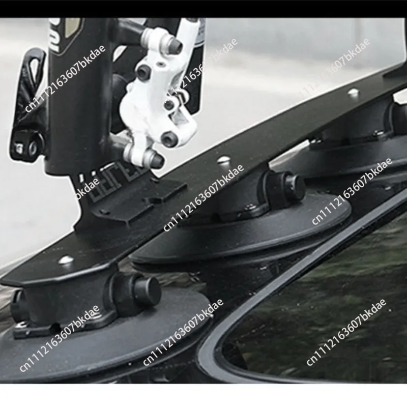 Bicycle Suction Cup Rack 2 Car Version Road Car Roof Suction Cup Rack Parking Rack Barrel Shaft Quick Dismantling Universal