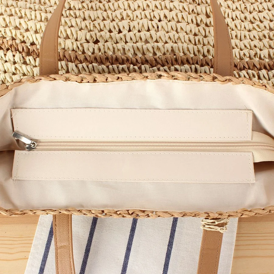 여름 밀짚 비치 가방 Tassels 수제 패치 워크 짠 - Women'S Raffia Bags 리뷰 및 가격