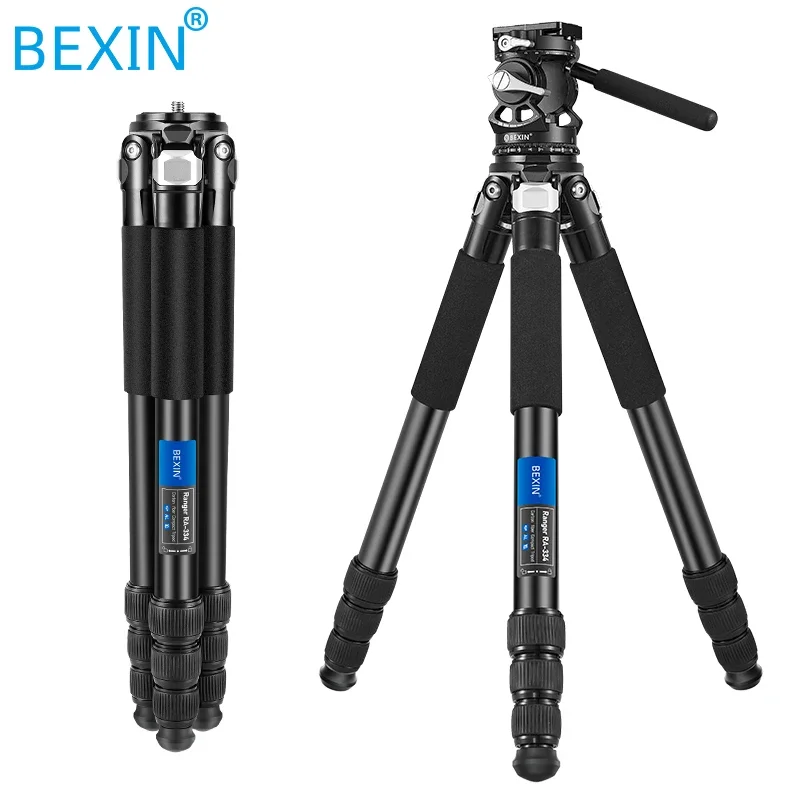 RA334 hot selling aluminum alloy Large portable professional version Vlog video phone camera holder tripod For DSLR Camer