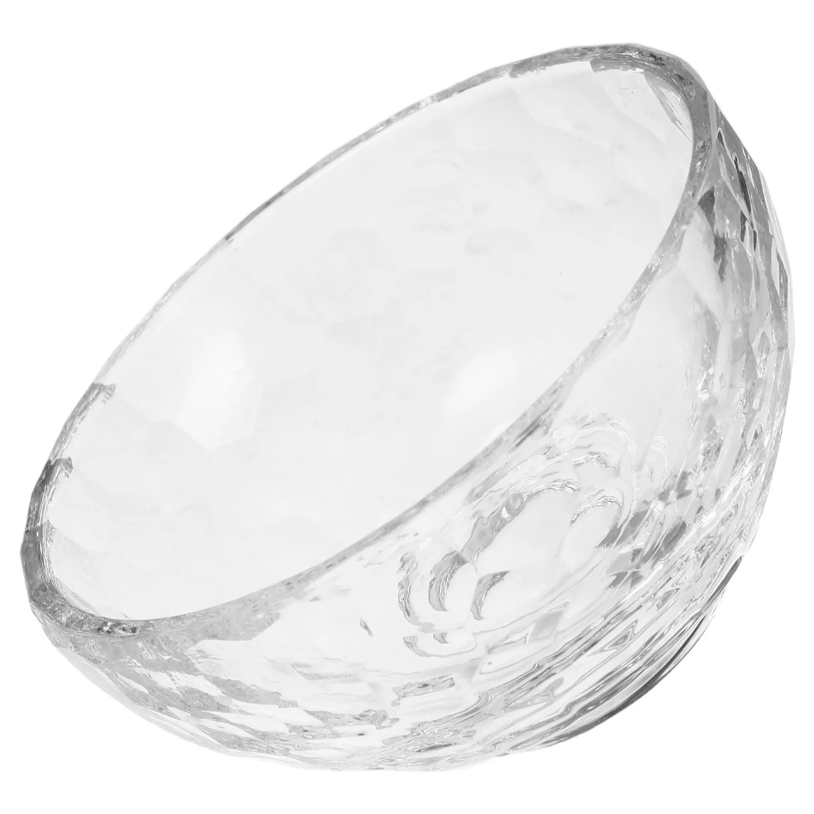 

Mini Clear Crystal Bowl Buddha Offering Container Votive Meditation Religious Glass Tealight Holder