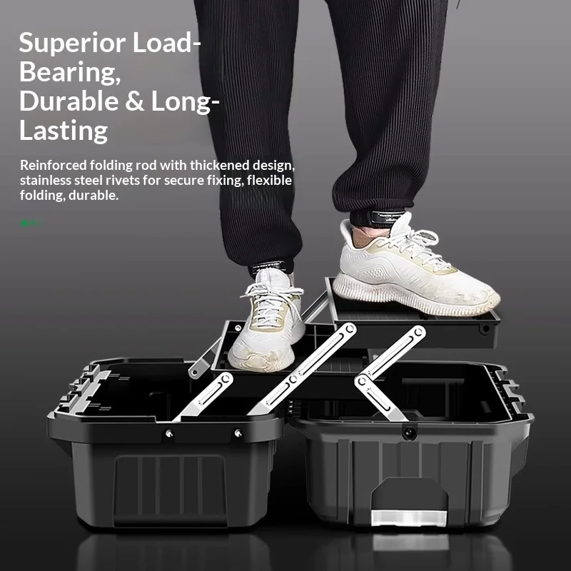 Tool Stackable Boxes Case Portable Heavy Duty Lockable Rolling Toolbox Tool Chest Organizer Garage Workshop Home Car Repair