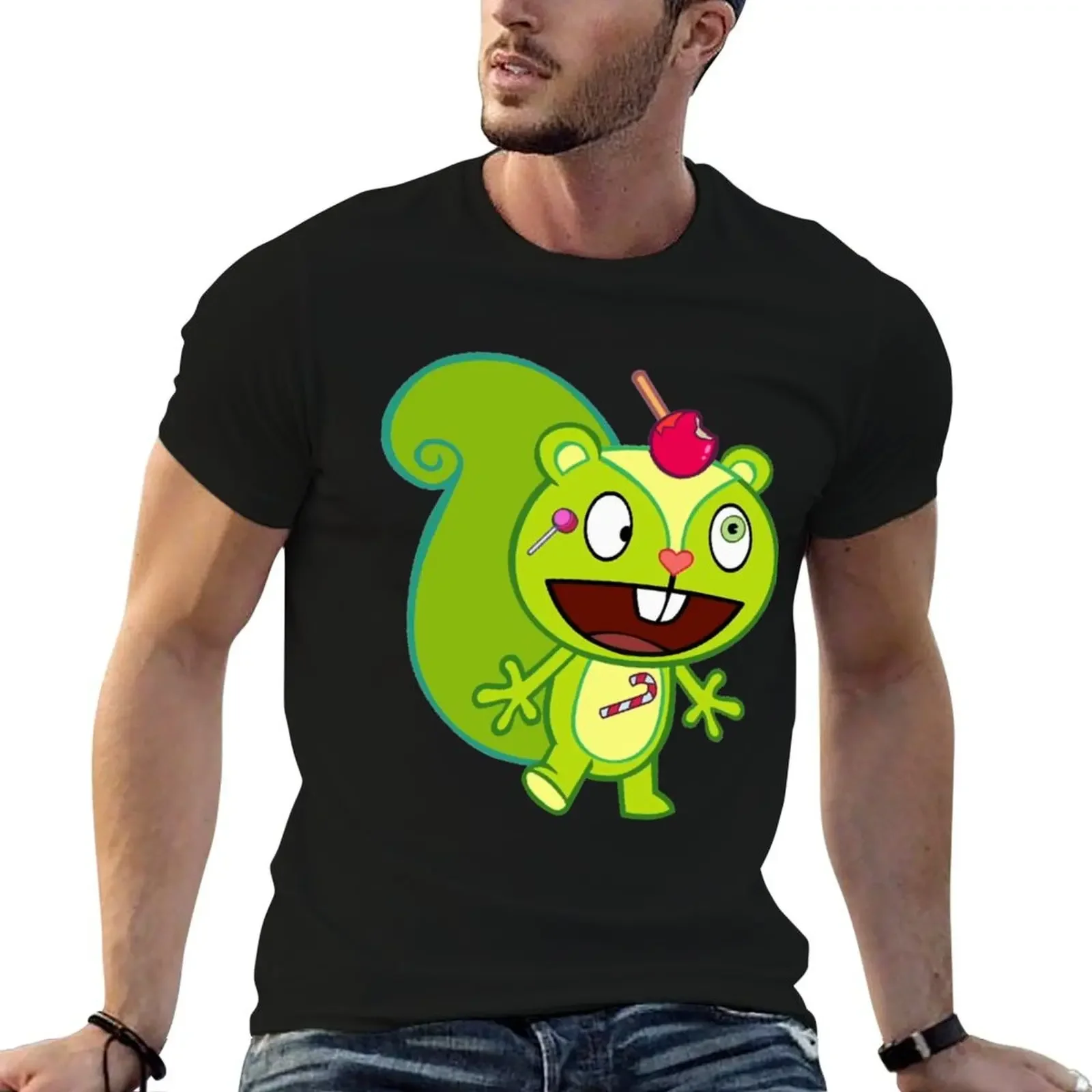 Nutty Happy Tree Friends friends T-Shirt summer shirt fashion shirts oversized t shirt slim fit t shirts for men