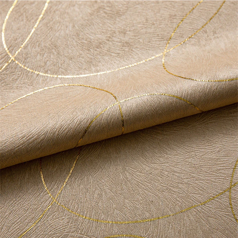 

Bronzing Geometry Wavy Curtains for Living Room Coffee/Pink/Blue/Grey Modern Curve Window Drapes for Bedroom Custom Size