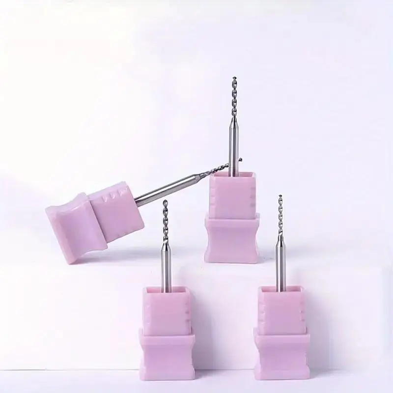 Mèches de perçage pour ongles, 1.0/1.2mm, pour bijoux, anneau ouvert, accessoires de décoration pour Nail Art, outils d'extension d'ornements d'ongles