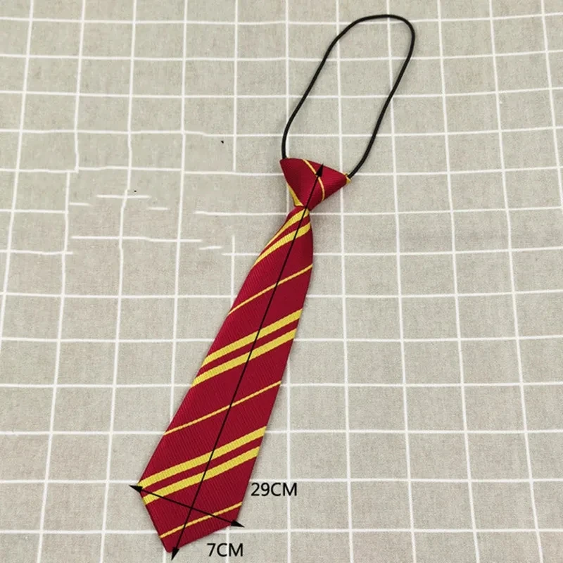 Halloween Movie Wizarding Academy Boys Girls Harris Stripe Tie Cosplay Magic School Costume Accessories  Necktie Prop Party image 3