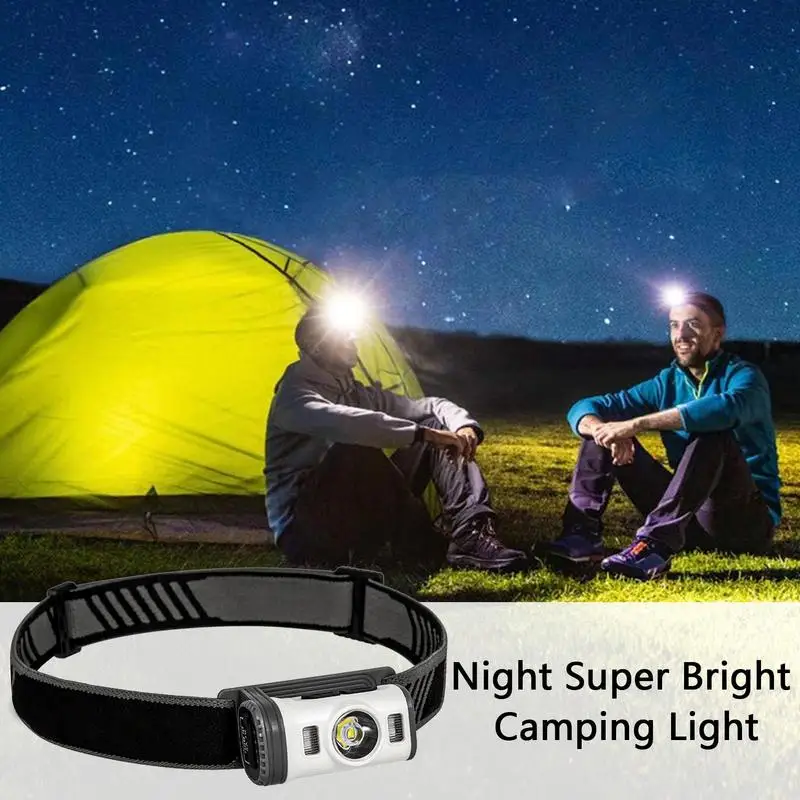 

Rechargeable Headlamp 360 Rotation Waterproof Rechargeable Flashlight Headlight 8 Light Modes Bright Headlight Flashlights For