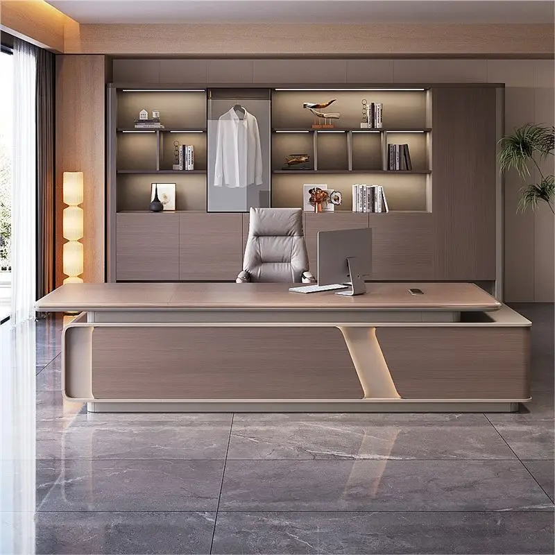 

Стол для босса, стул, офисный менеджер, супервизор, высококачественное атмосферное сочетание стола и стула