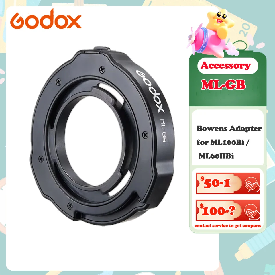 

Godox ML-GB Bowens Adapter for ML100Bi & ML60IIBi
