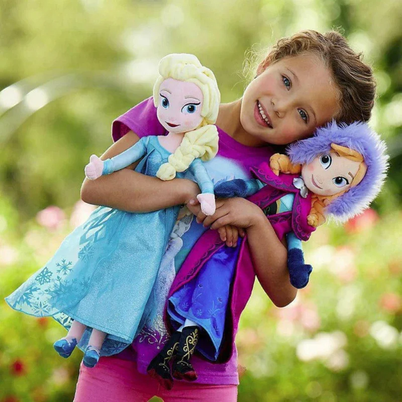40cm Frozen Princess Anna Elsa Plush Doll Toys Snow Queen Princess Anna & Elsa Soft Stuffed Toys Gifts for Girls Kids image 2