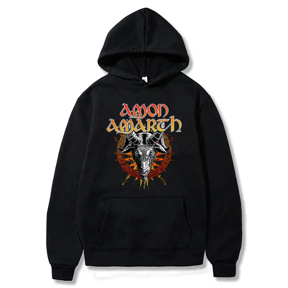 Amon Amarth Heidrun Over Latin America 2024 Hoodie New Oversized Clothing Female Male Funko Sweatshirts Outdoor Casual Pullovers