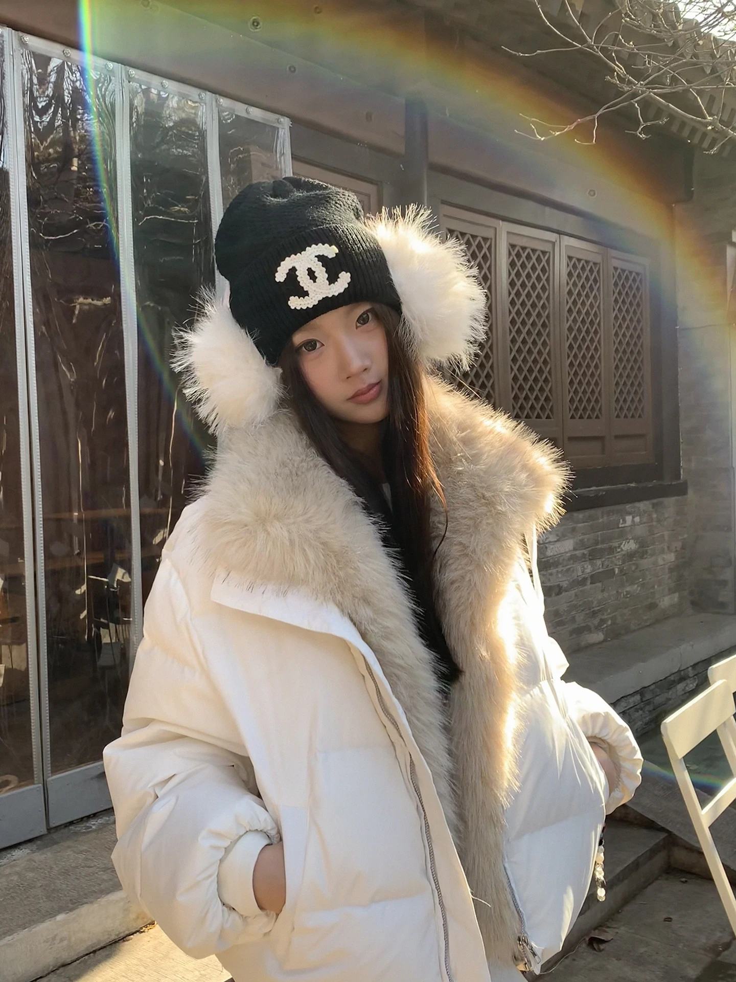 ホワイトダックダウンジャケット女性の冬の新しいスタイル 90% ホワイトダックフェザーカラー美しい冬のアウターコート女性