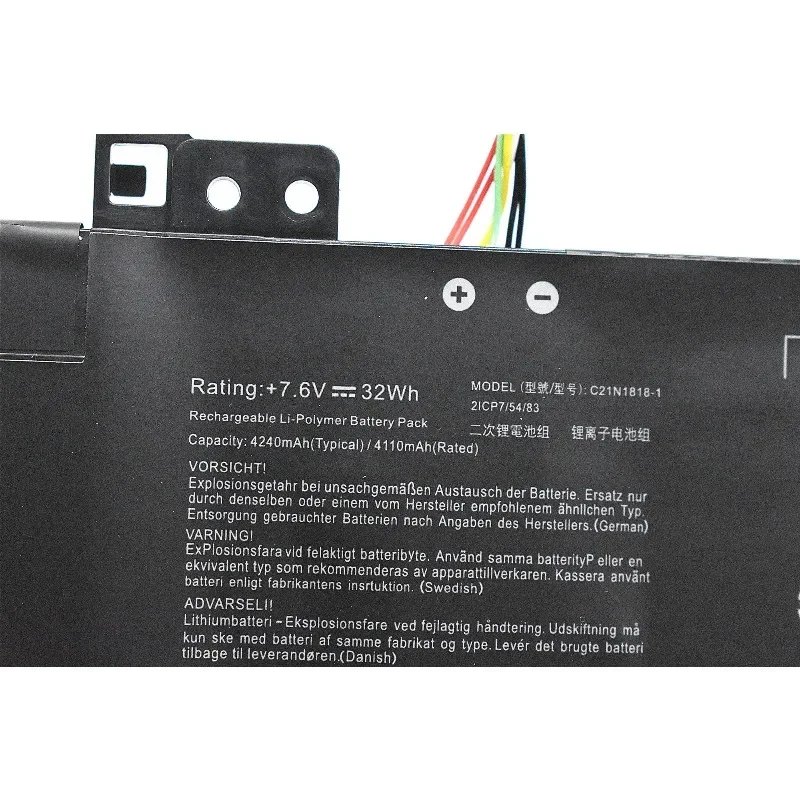 C21N1818-1 7.6V 32Wh Battery for Asus X512D/DA V5000F/D/J Y5100U FL8600F Li-polymer with Tools