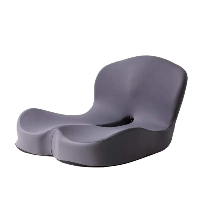 Patented pressure-relieving portable long seat cushion with orthopedic memory foam 3D mesh cushion
