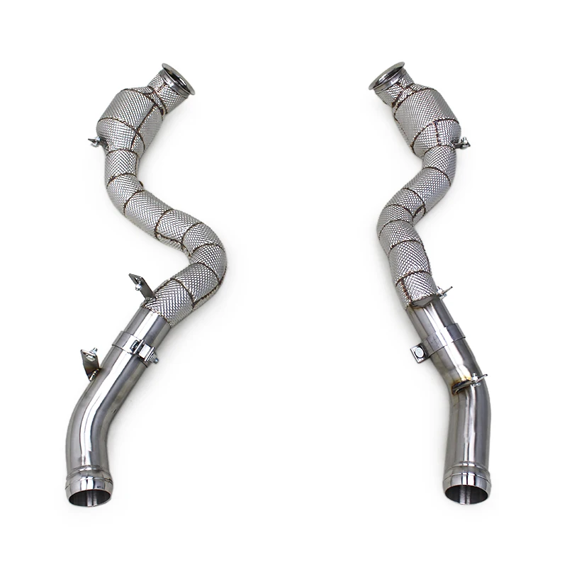Yooking Stainless Steel Exhaust Pipes For Mercedes-Benz GLC63/GLC63S AMG 4.0T 2016-2022 Car Exhaust Downpipe