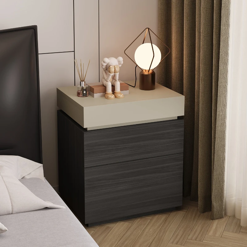 household bedroom bedside table multi-functional hidden compartment high-end locker organizers comfortable Furniture for bedroom