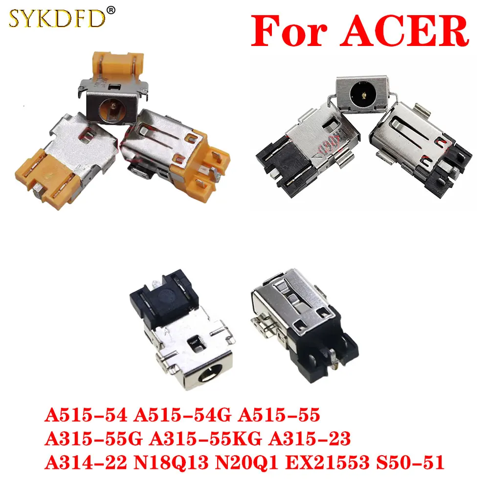 1szt Laptop DC Power Jack Connector For ACER A515-54 A515-54G A515-55 A315-55G A315-55KG A315-23 A314-22 N18Q13 N20Q1 EX21553
